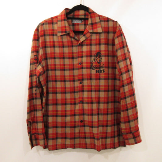 【中古】HYSTERIC GLAMOUR | ヒステリックグラマー CLUB HYSTERIC オープンカラーシャツ 長袖シャツ 02243AH03 サイズ：XL