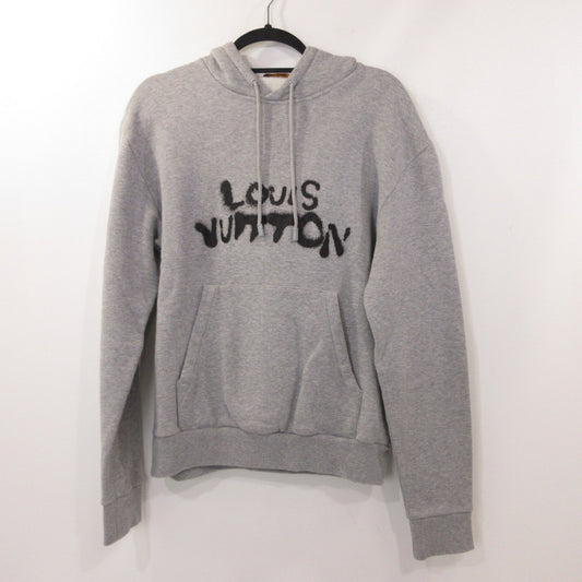 【中古】LOUIS VUITTON | ルイ・ヴィトン NEON WORKING MAN HOODIE パーカー RM212 UYR HLY68W グレー サイズ：S