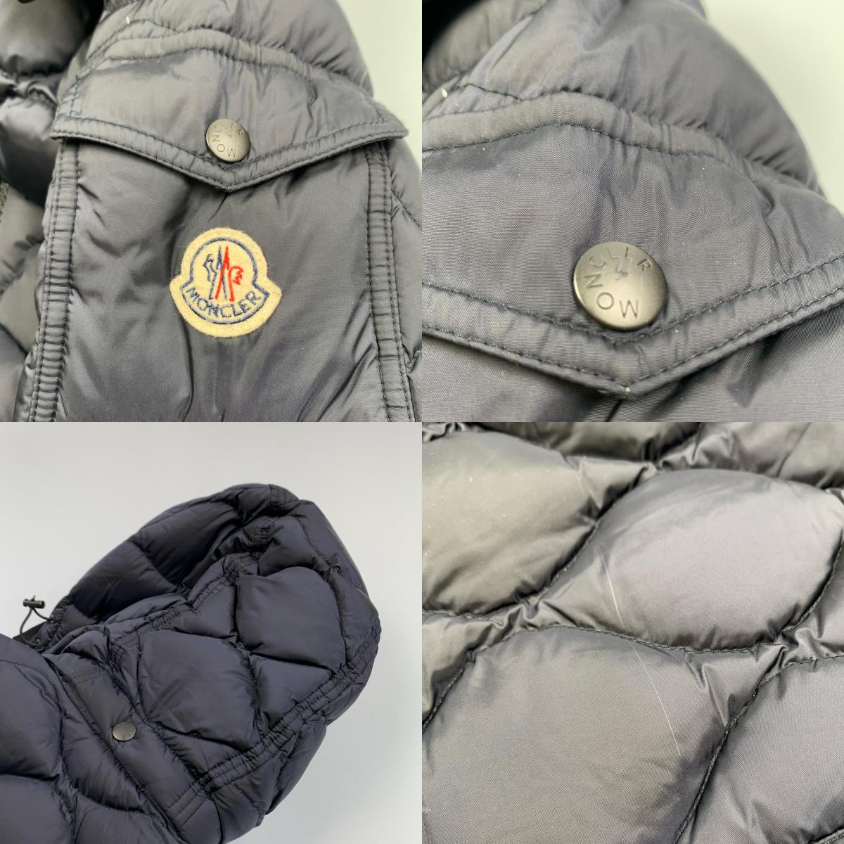 【中古】MONCLER | モンクレール MORANDIERES ダウンジャケット D20914131805 国内正規品 2018A/W サイズ:0 ネイビー