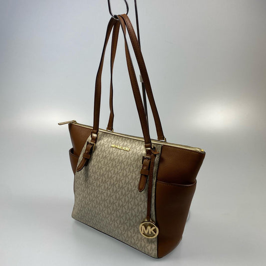 【中古】Michael Kors | マイケルコース CHARLOTTE LG TZ TOTE トートバッグ 35T0GCFT3B ホワイト