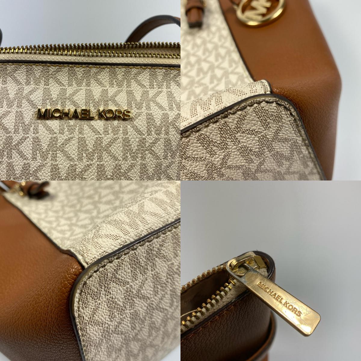 【中古】Michael Kors | マイケルコース CHARLOTTE LG TZ TOTE トートバッグ 35T0GCFT3B ホワイト