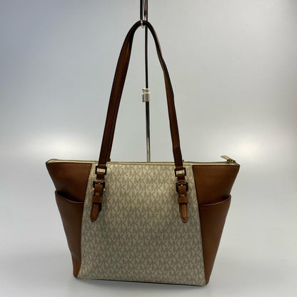 【中古】Michael Kors | マイケルコース CHARLOTTE LG TZ TOTE トートバッグ 35T0GCFT3B ホワイト