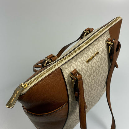 【中古】Michael Kors | マイケルコース CHARLOTTE LG TZ TOTE トートバッグ 35T0GCFT3B ホワイト