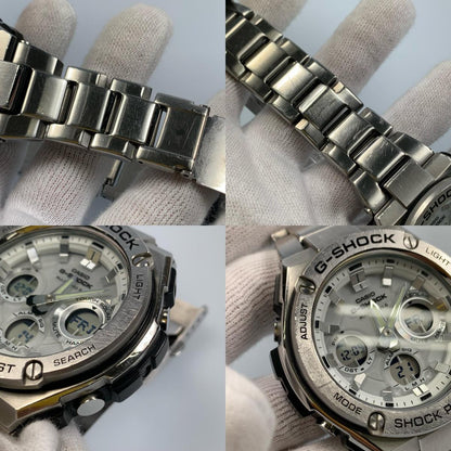 【中古】G-SHOCK | ジーショック G-STEEL 腕時計 GST-W110D-7AJF アナデジソーラー シルバー
