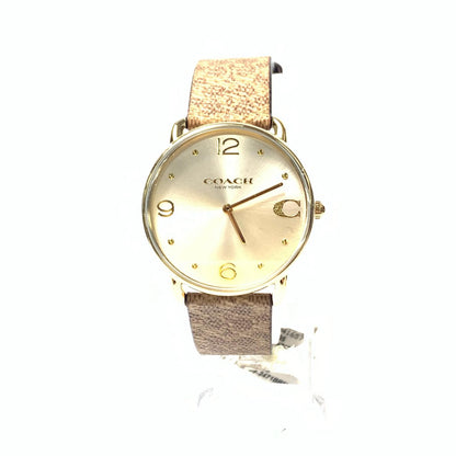 【中古】COACH | コーチ ELLIOT 腕時計 14504205 アナログクォーツ ゴールド