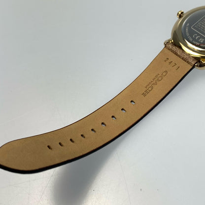 【中古】COACH | コーチ ELLIOT 腕時計 14504205 アナログクォーツ ゴールド