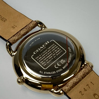 【中古】COACH | コーチ ELLIOT 腕時計 14504205 アナログクォーツ ゴールド