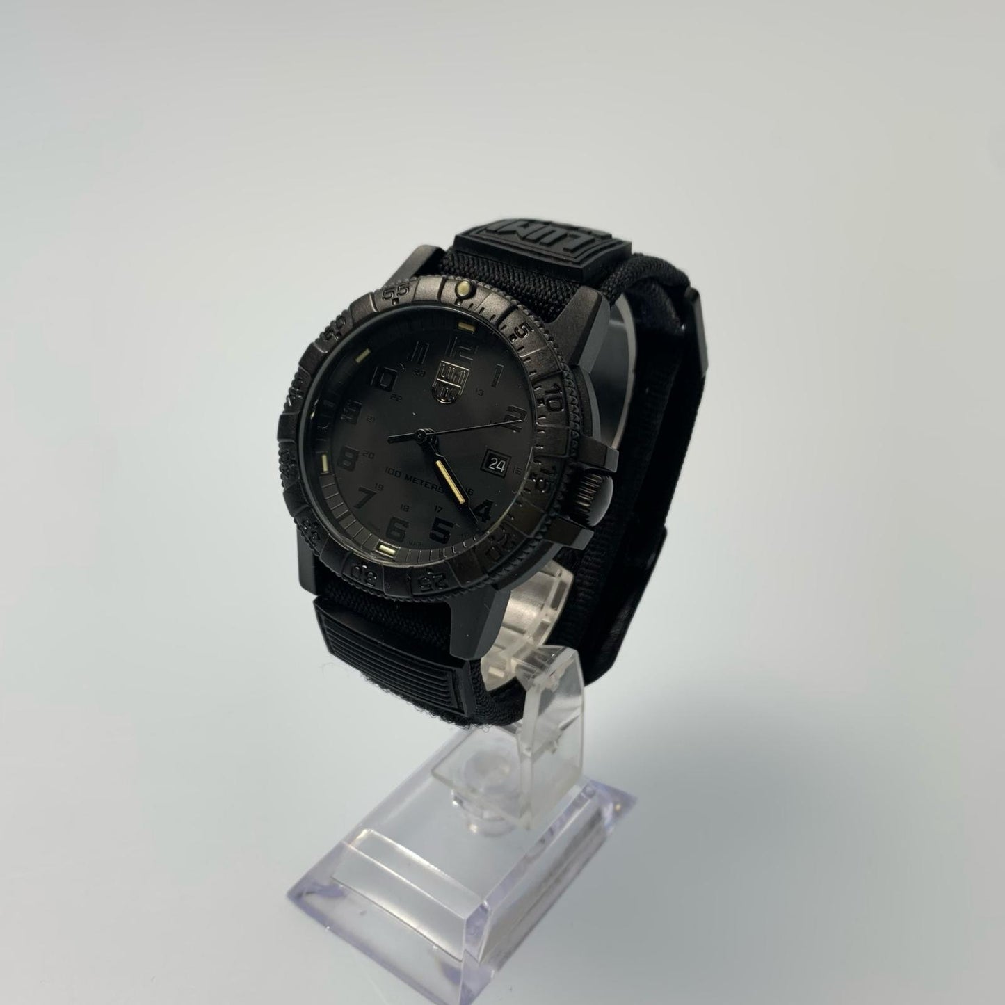 【中古】LUMINOX | ルミノックス LEATHERBACK SEA TURTLE GIANT 0320 SERIES 腕時計 アナログクォーツ ブラック