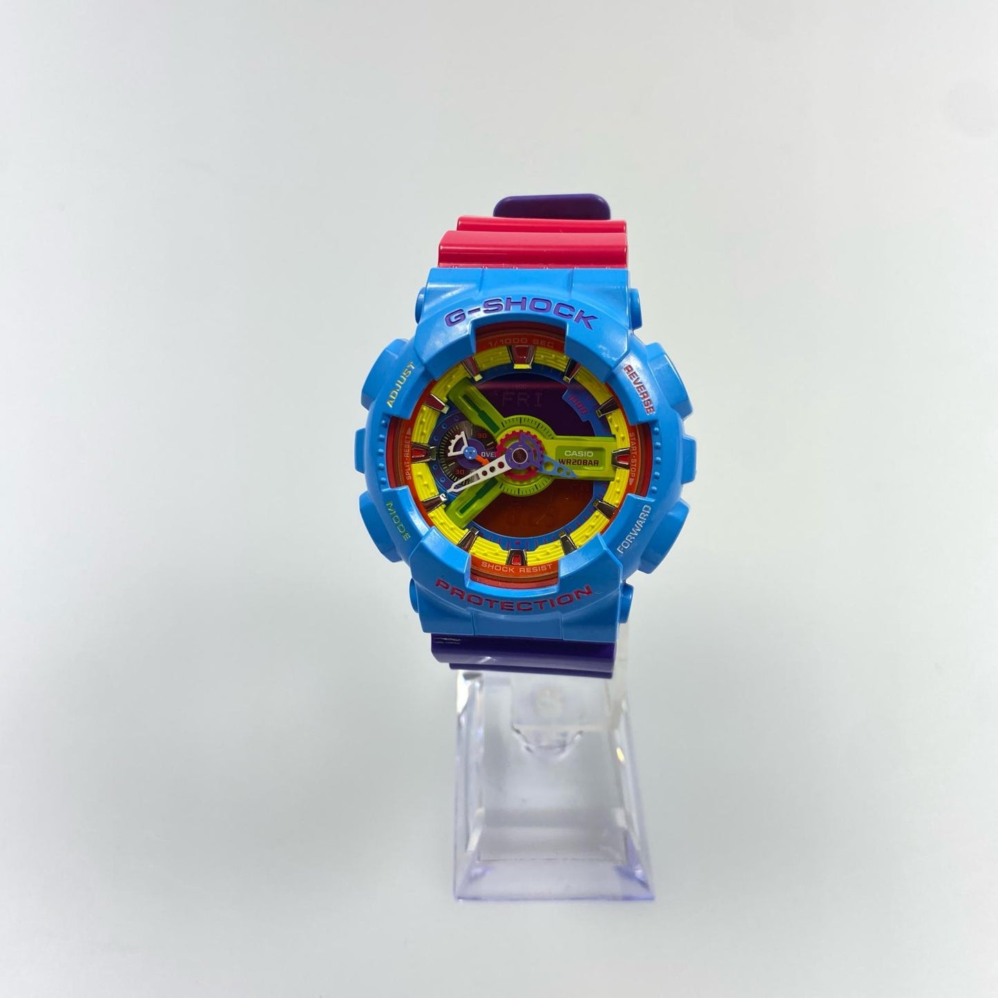 【中古】G-SHOCK | ジーショック MAN BOX 腕時計 GA-110F-2JR アナデジクォーツ ライトブルー