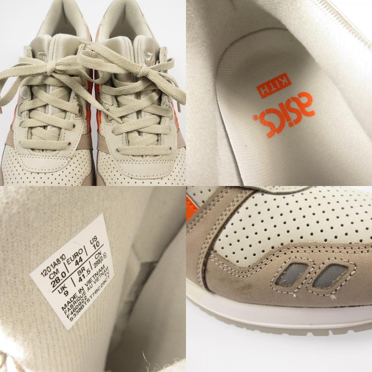 【中古】asics | アシックス GEL-LYTE 3 07 REMASTERED 'Super Orange' スニーカー 1201A810-250 グレー 28cm