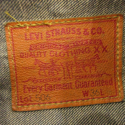 【中古】Levi's VintageClothing | リーバイスヴィンテージクロージング 1st大戦モデル復刻 デニム 71506-XX 赤耳 ビッグE 4つボタン 年式:1998年製 ネイビー サイズ：36