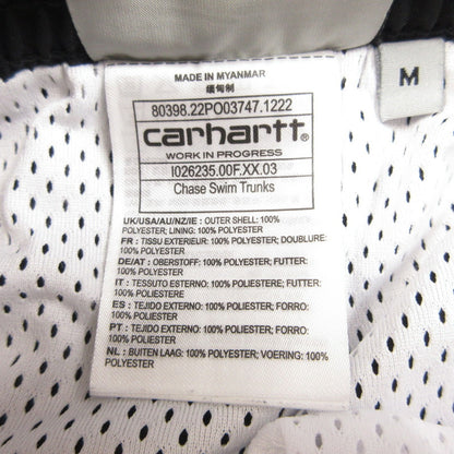 【中古】Carhartt WIP | カーハートダブリューアイピー CHASE SWIM TRUNKS ショートパンツ I026235 ブラック サイズ：M
