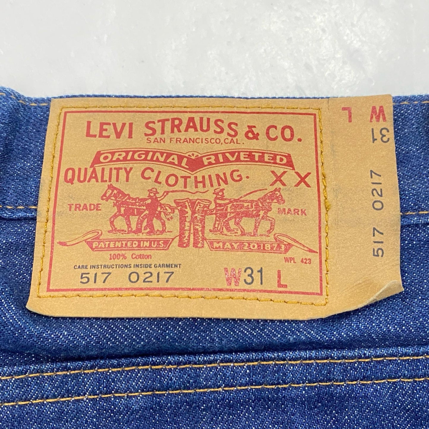 【中古】Levi's VintageClothing | リーバイスヴィンテージクロージング 1970s 517 BOOT CUT JEANS デニムパンツ 85192-0002 W:31 ネイビー