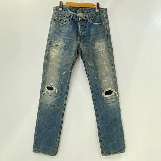 【中古】HYSTERIC GLAMOUR | ヒステリックグラマー デニムパンツ 2AP-4060 KINKY JEANS 00s W:80CM ブルー