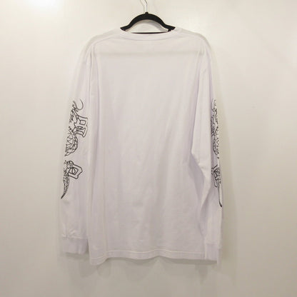 【中古】BlackEyePatch | ブラックアイパッチ KANJI DRAGON L/S TEE 長袖Ｔシャツ ホワイト サイズ：XL