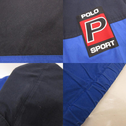 【中古】POLO SPORT RALPH LAUREN | ポロスポーツラルフローレン スイングトップ 年式:90s ネイビー サイズ：S