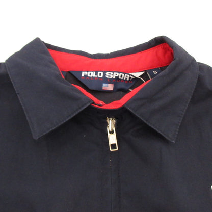【中古】POLO SPORT RALPH LAUREN | ポロスポーツラルフローレン スイングトップ 年式:90s ネイビー サイズ：S