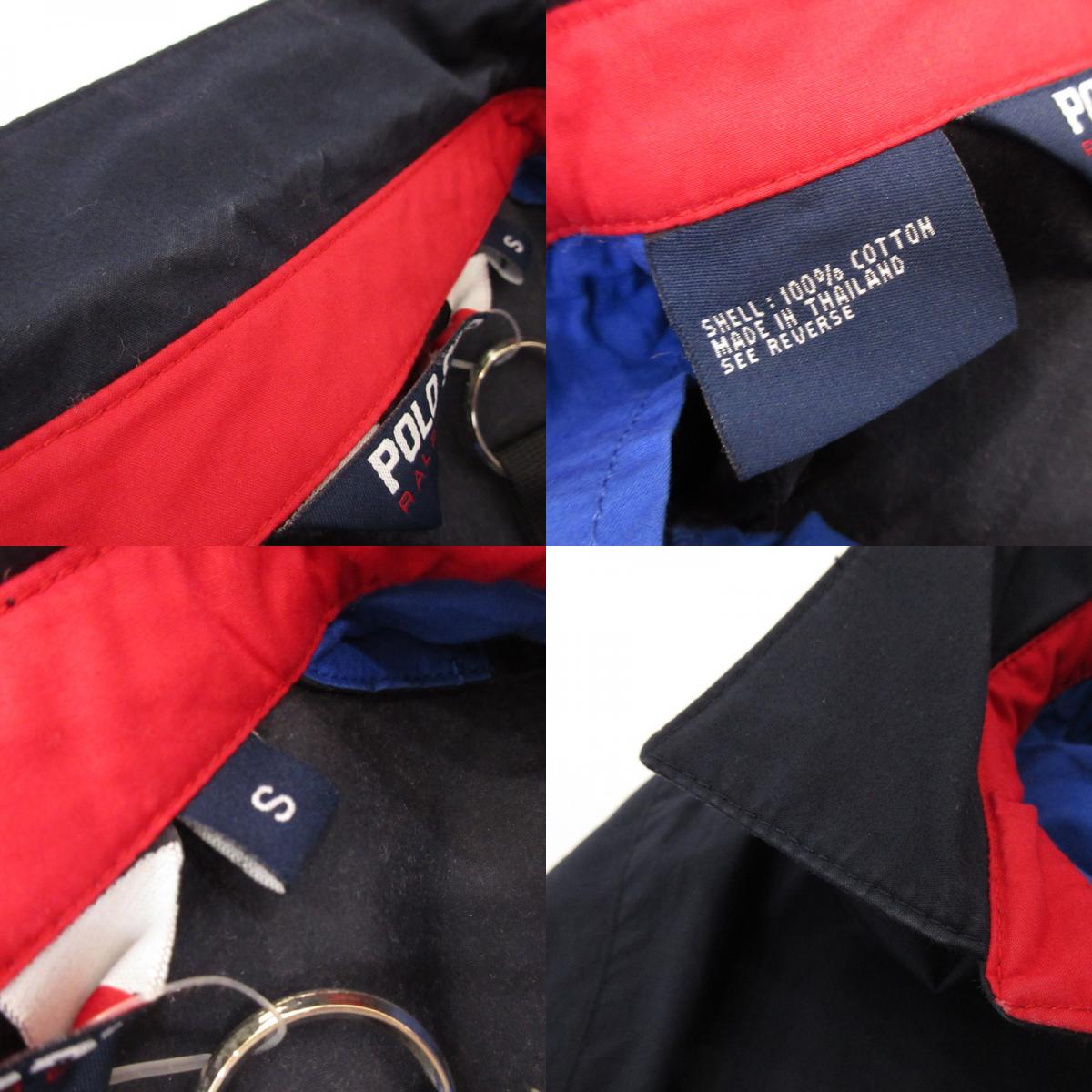 【中古】POLO SPORT RALPH LAUREN | ポロスポーツラルフローレン スイングトップ 年式:90s ネイビー サイズ：S