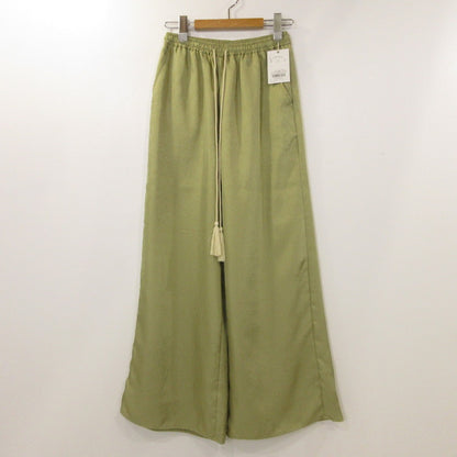 【中古】Ungrid | アングリッド サテンラフパンツ パンツ 112230745001-01 ピスタチオ