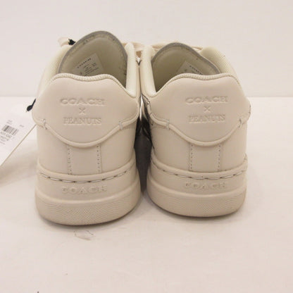 【中古】COACH | コーチ ハイラインスニーカーニュースペーパープリント スニーカー CBP14 アイボリー 23cm