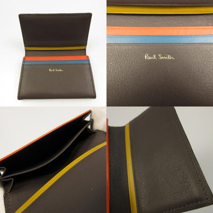 【中古】Paul Smith | ポール・スミス ストライプステッチ カードケース PSC692 ブラウン