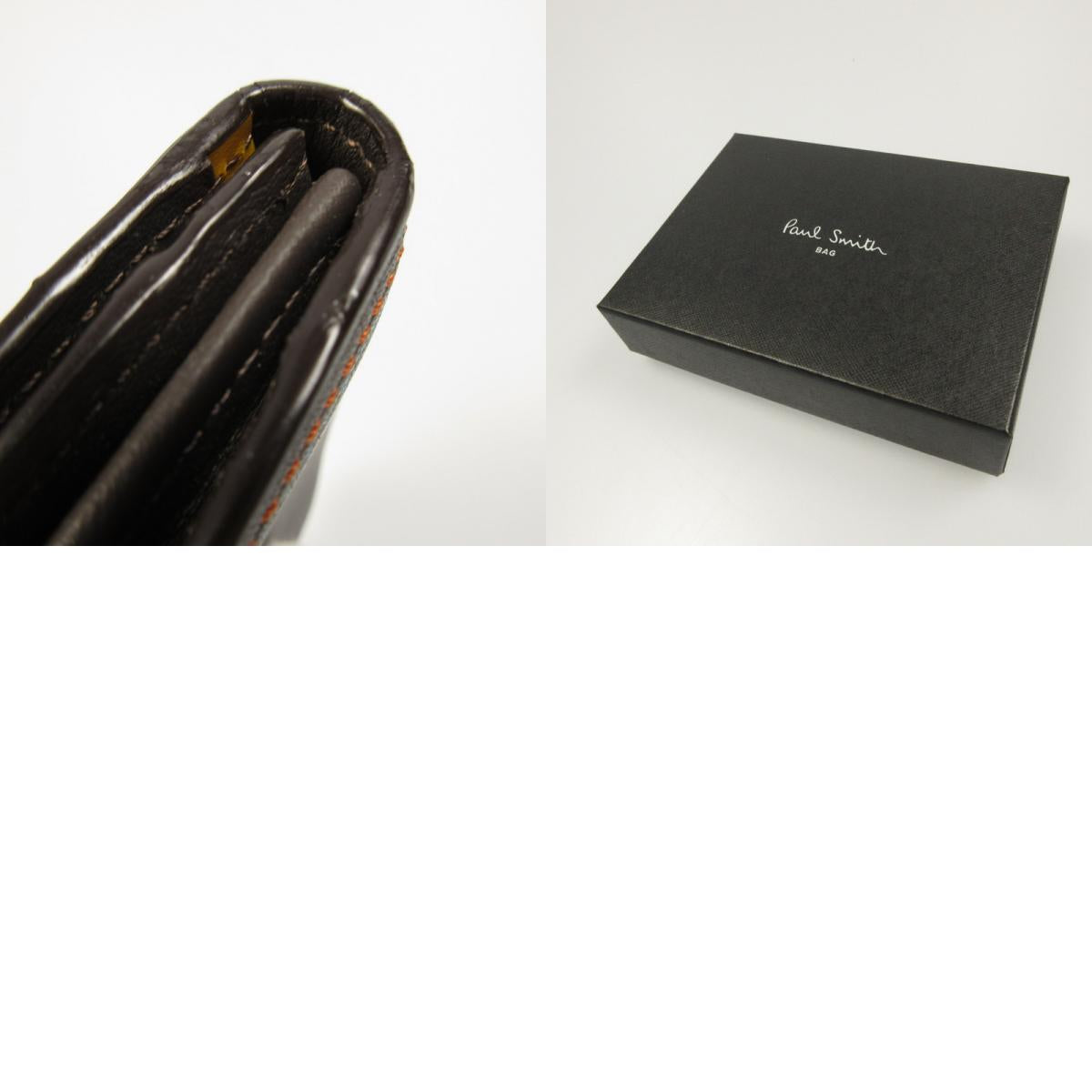 【中古】Paul Smith | ポール・スミス ストライプステッチ カードケース PSC692 ブラウン