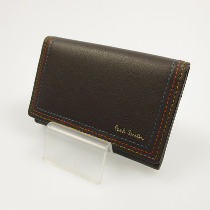 【中古】Paul Smith | ポール・スミス ストライプステッチ カードケース PSC692 ブラウン
