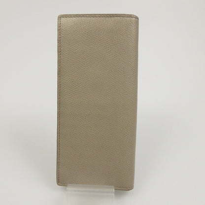 【中古】TOD'S | トッズ レザーバーティカルウォレット 長財布 グレー