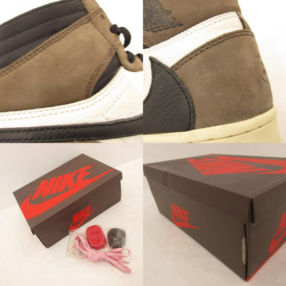 【中古】NIKE | ナイキ AIR JORDAN 1 HI OG TS SP スニーカー CD4487-100 カーキ 27.5cm
