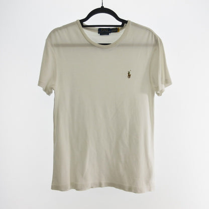 【中古】POLO RALPH LAUREN | ポロ・ラルフローレン カスタムスリムフィットソフトコットンTシャツ 半袖Ｔシャツ ホワイト サイズ：S