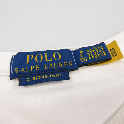 【中古】POLO RALPH LAUREN | ポロ・ラルフローレン カスタムスリムフィットソフトコットンTシャツ 半袖Ｔシャツ ホワイト サイズ：S