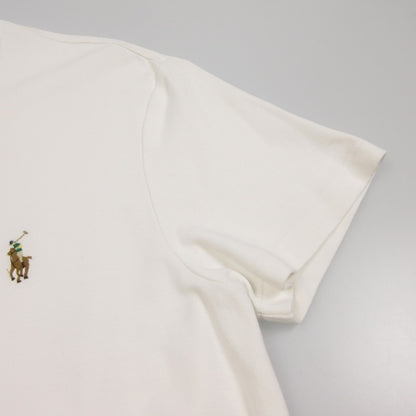 【中古】POLO RALPH LAUREN | ポロ・ラルフローレン カスタムスリムフィットソフトコットンTシャツ 半袖Ｔシャツ ホワイト サイズ：S