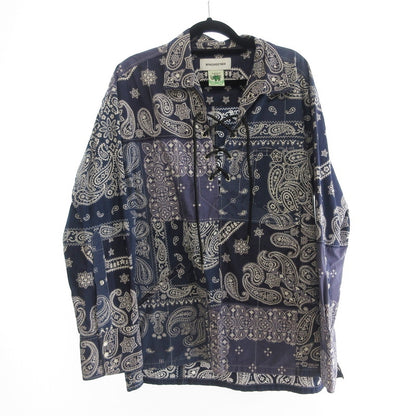 【中古】MIYAGIHIDETAKA | ミヤギヒデタカ レースアッププルオーバーバンダナシャツ 長袖シャツ 19-05-464-0240-1-0 ｻｲｽﾞ:F