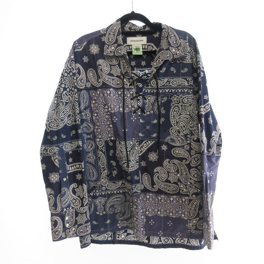 【中古】MIYAGIHIDETAKA | ミヤギヒデタカ レースアッププルオーバーバンダナシャツ 長袖シャツ 19-05-464-0240-1-0 ｻｲｽﾞ:F