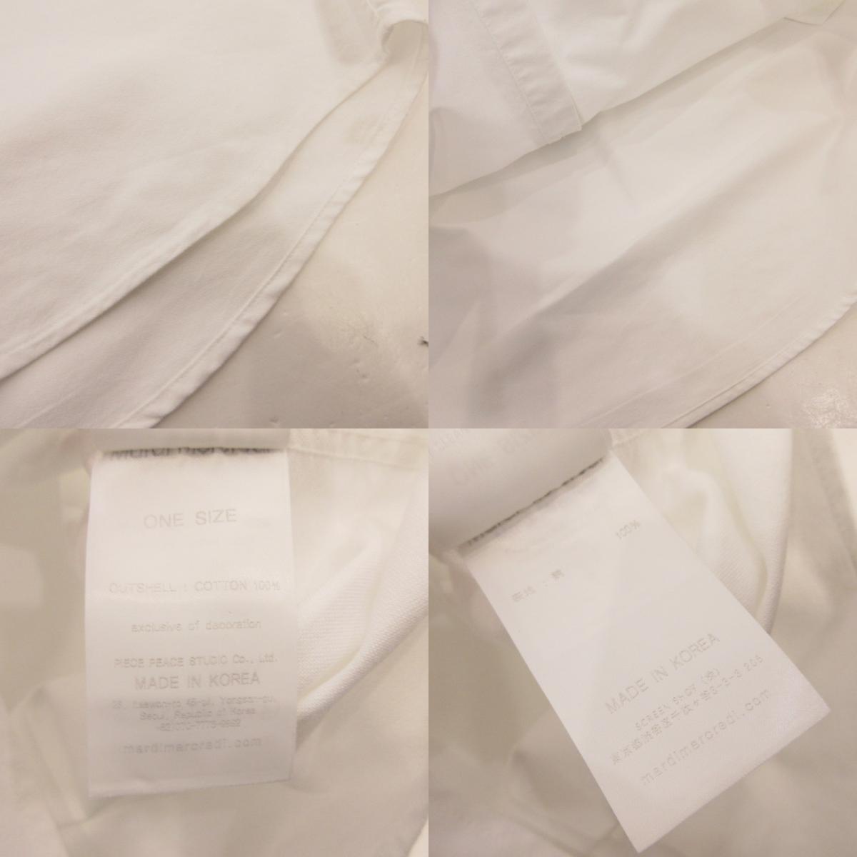 【中古】Mardi Mercredi | マルディメクレディ OXFORD SHIRT 長袖シャツ ホワイト