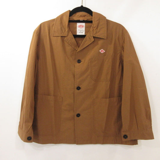 【中古】Danton | ダントン コットンポプリンカバーオール カバーオール JD-3681 TYO-BY ブラウン サイズ：36