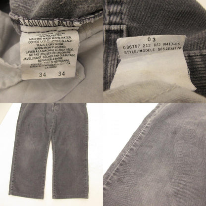 【中古】Levi's | リーバイス 505 パンツ ボタン裏212刻印 グレー サイズ：34