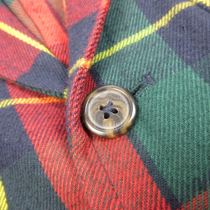 【中古】POLO RALPH LAUREN | ポロ・ラルフローレン タータンチェック3BフランネルテーラードJKT テーラードジャケット サイズ：S
