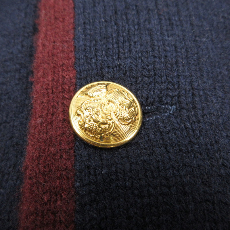 【中古】RALPH LAUREN | ラルフローレン 金ボタンニットブレザー テーラードジャケット C-TK6427 インパクト21 ネイビー サイズ：M