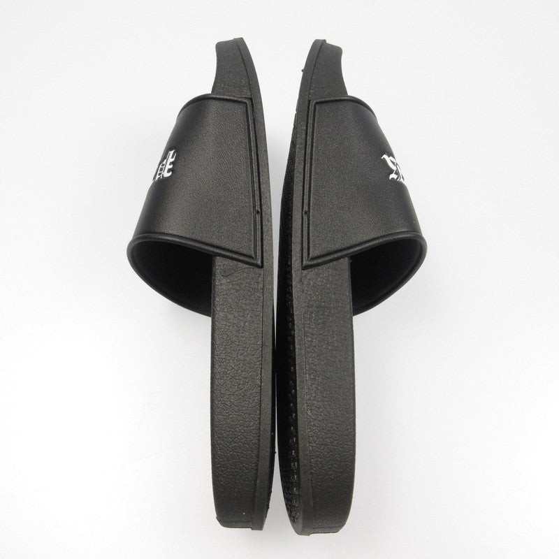 【中古】PHATRNK | ファットランク OLD ENGLISH LGOO SLIDE SANDAL サンダル ブラック 24cm