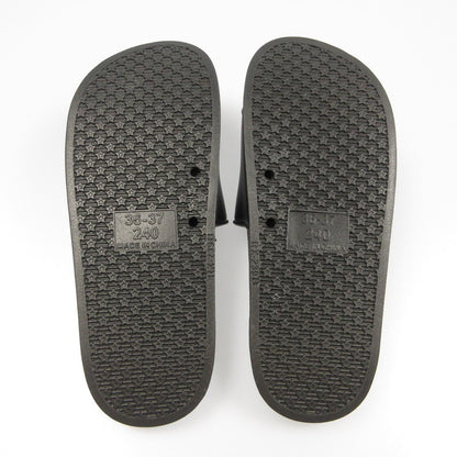 【中古】PHATRNK | ファットランク OLD ENGLISH LGOO SLIDE SANDAL サンダル ブラック 24cm