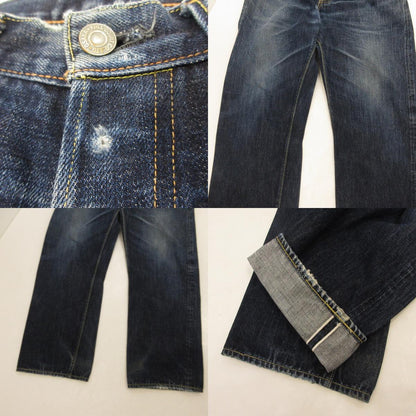【中古】FULL COUNT | フルカウント WIDE DENIM HEAVY OZ デニムパンツ 0105XX 赤耳/旧モデル赤タブ有 ネイビー サイズ：31