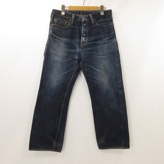 【中古】FULL COUNT | フルカウント WIDE DENIM HEAVY OZ デニムパンツ 0105XX 赤耳/旧モデル赤タブ有 ネイビー サイズ：31