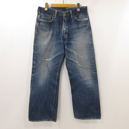 【中古】FULL COUNT | フルカウント WIDE DENIM デニムパンツ 0105 旧モデル ネイビー サイズ：33