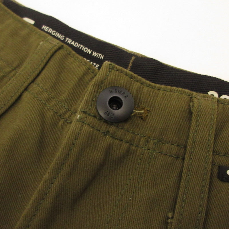 【中古】G-STAR | ジースター RENATO STRAIGHT CARGO PANTS カーゴパンツ D23634-C900-C744 オリーブ サイズ：28