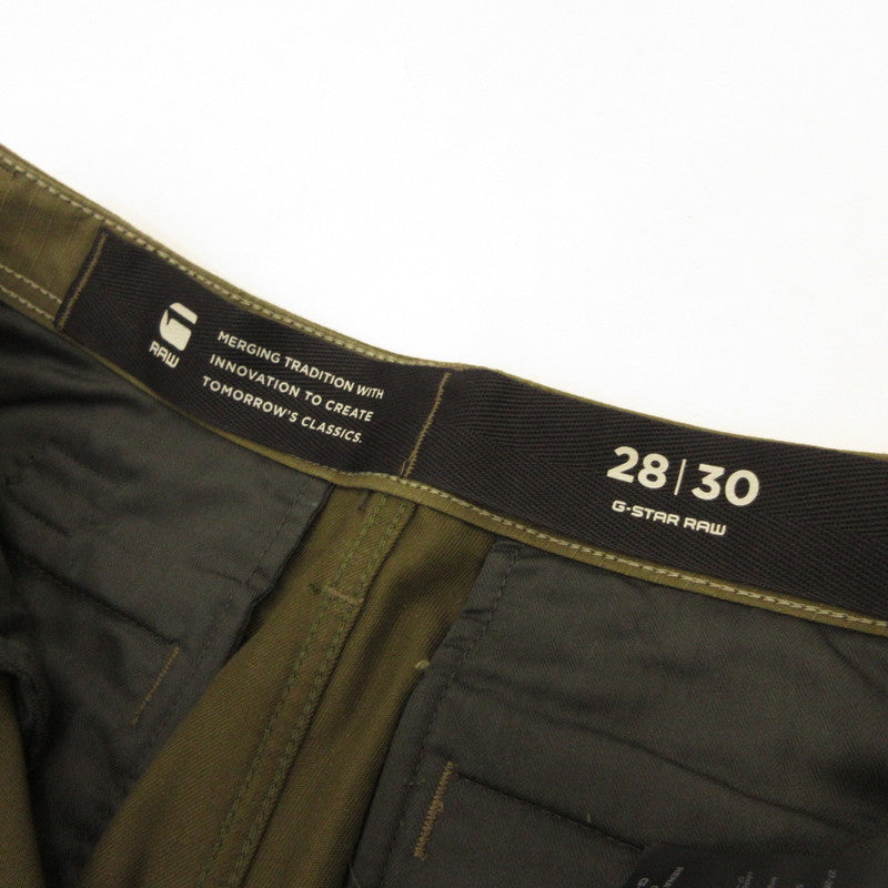 【中古】G-STAR | ジースター RENATO STRAIGHT CARGO PANTS カーゴパンツ D23634-C900-C744 オリーブ サイズ：28