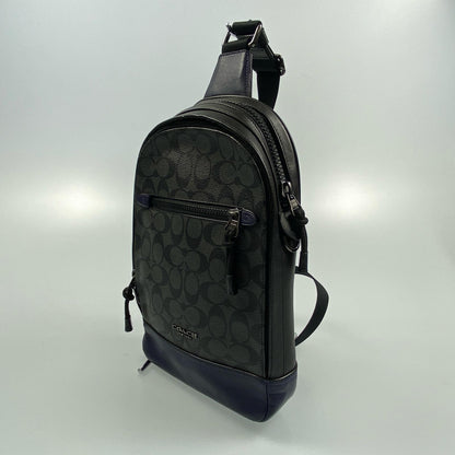 【中古】COACH | コーチ グラハムパック ショルダーバッグ F83135 シグネチャーPVC