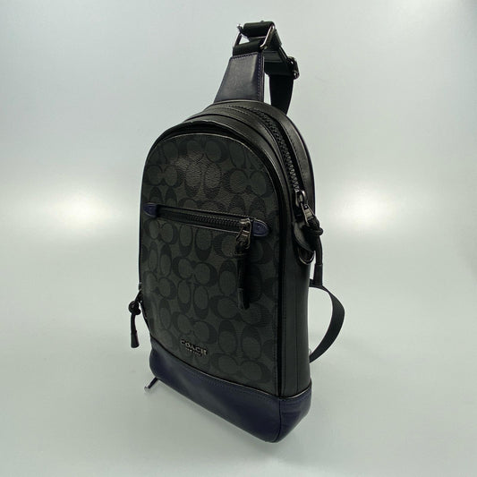 【中古】COACH | コーチ グラハムパック ショルダーバッグ F83135 シグネチャーPVC