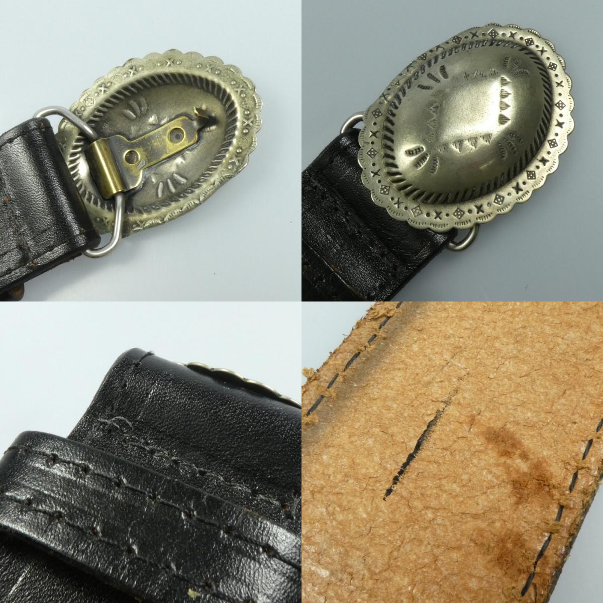 【中古】HARLEY-DAVIDSON | ハーレーダビットソン コンチョ ベルト ブラック