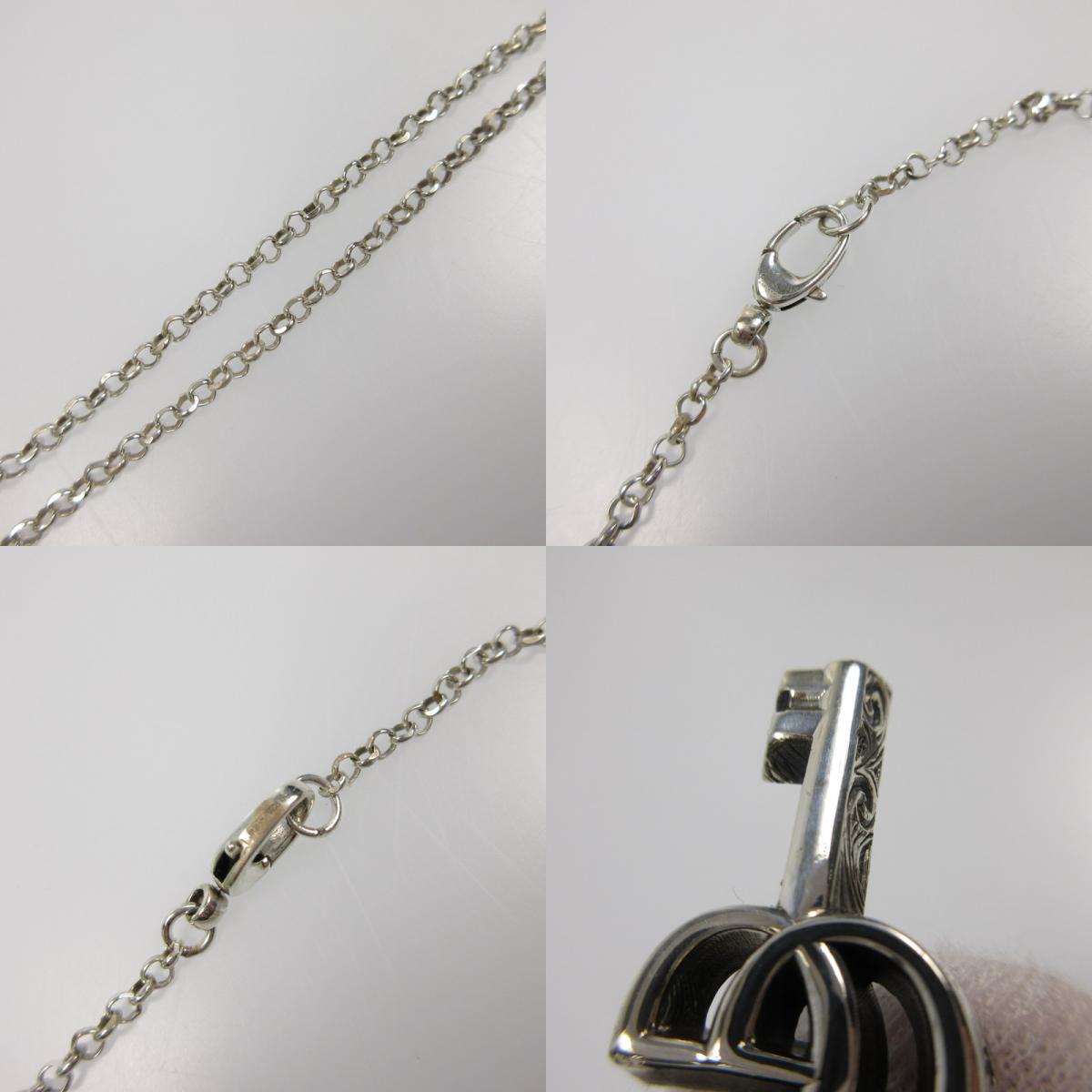 【中古】GUCCI | グッチ ダブルGキー ネックレス 627757